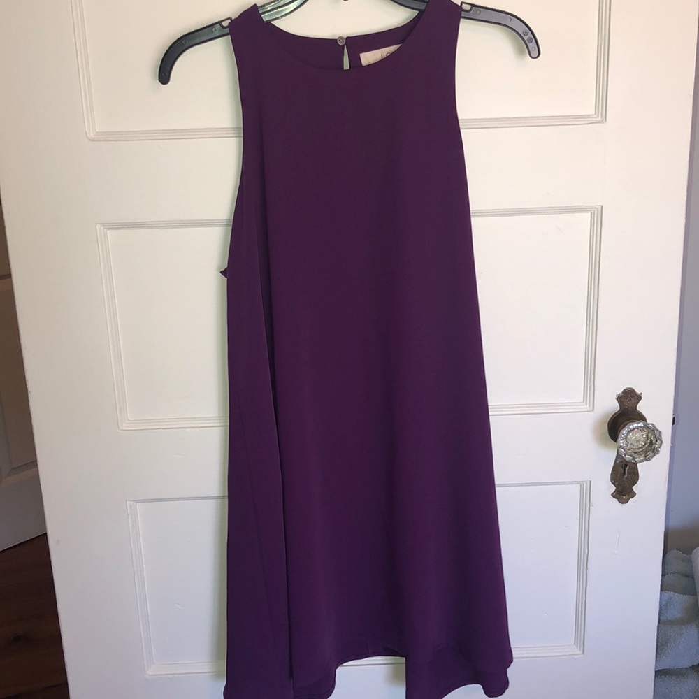 LOFT Purple Midi Dress